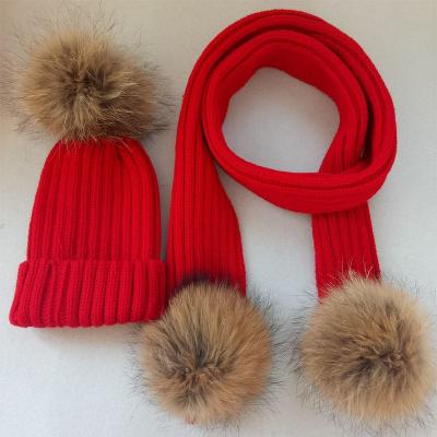 China Factory wholesale fake eco-friendly 10cm to 13cm fluffy raccoon fur animal pom poms for hat for sale