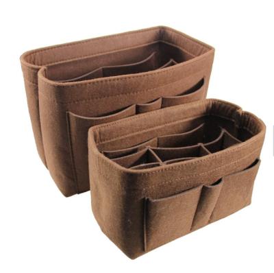 China Eco-friendly Felt Insert Bag Felt Fabric Purse Organizer For Handbag Tote Bag for sale