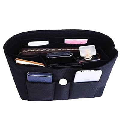 China Eco-friendly Felt Felt Purse Insert Bag Toiletry Pouch Bag / Felt Handbag Organizer Purse Insert for sale