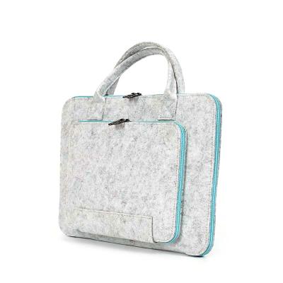 China Wholesale New Products China Waterproof Anti Theft Gray Felt Laptop Bag for sale