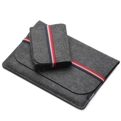 China RFID Promotion 13 Inch Sleeve Wool Felt Shockproof Hard Laptop Case for sale