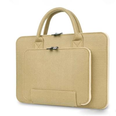 China Eco - Friendly Multifunctional Business Felt Handbag , Laptop Felt Bag for sale