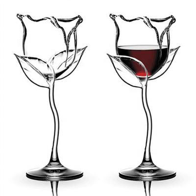 China 2020 New Glass Wine/Glass Valentine's Day Rose Glass Wine/Champagne Glass Shark In Indoor for sale