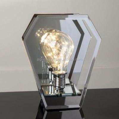 China New EUROPEAN glass table lamp for bedroom decoration battery operated glass bulb for sale