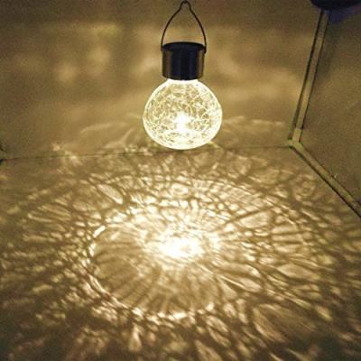 China Handmade Hot Selling, Outdoor Split Glass Shade Decorative Garden Led Lights, Garden Glass Ornaments for sale