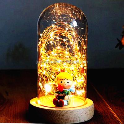 China China Clear Glass Dome With Base For Home Decoration Preserved Flowers In Glass Dome for sale