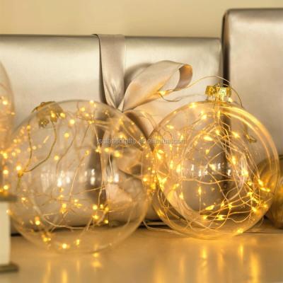 China China Set/3 Lead Glass Ball Light For Christmas Decoration Fairy Lights Ornament for sale