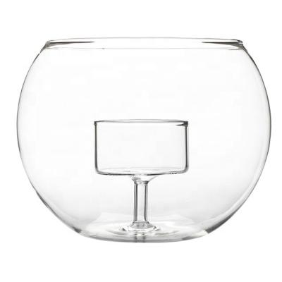 China 2020 new glass tealight clear glass candle holder clear glass tealight candle holder for sale