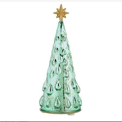 China Europe Wedding Holiday Plated Glass Christmas Tree , Lighted Decoration Christmas for sale