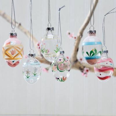 China 2020 New Glass Easter Eggs For Easter Hanging Decoration for sale