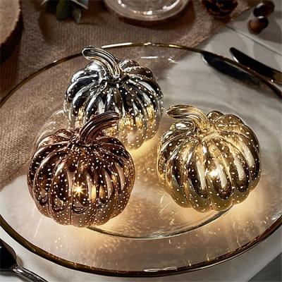 China China Hot Selling Mini Pumpkin Mottled Glass Trio for sale