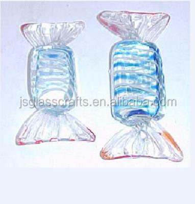 China China Murano Glass Candy For Decoration Synthetic Glass Candy Canes For Halloween And Christmas for sale