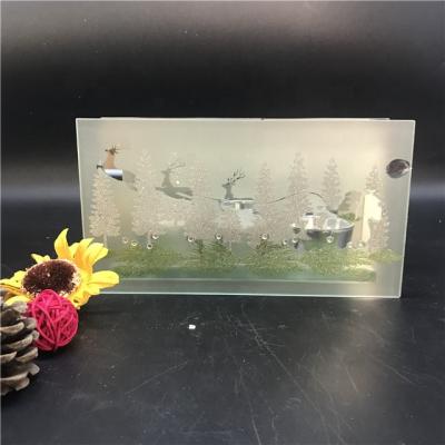 China Wholesale glass mirrored candlestick decorated with a Christmas deer for sale