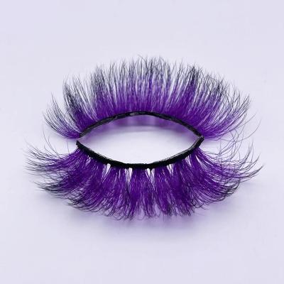 China Natural Free Long Fringe Mink Fur Lashes Gradient Eyelash Russia False Mink 5D Eyelashes Russian Curl for sale