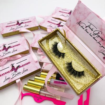 China Travel Long Full Natural Mink Lashes Wholesale Mink Lashes With Custom Packaging Mink Lashes 3d for sale