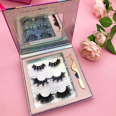 China Natural Mink Eyelashes 3d Mink Lashes Full Strip Lashes 30mm Fluffy Eyelashes 3d Mink Lashes for sale