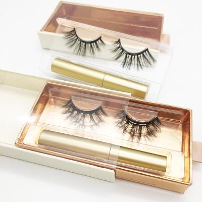 China Wholesale Thick Magnetic Eyelashes With Tweezers Eyelash Packaging Custom Eyelash Vendor Customized Boxes for sale