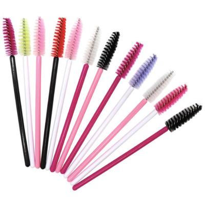 China Eyelash Extension Tools Mascara Brush Head Adjustable Colorful Eyelash Brush for sale