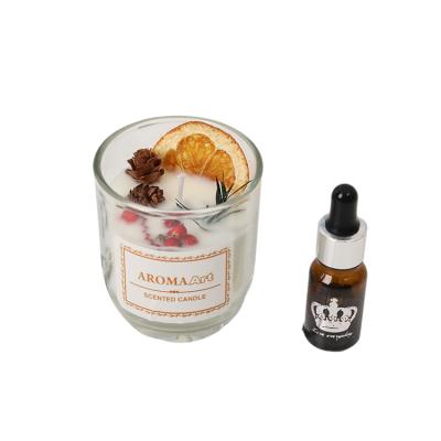 China Flameless Transparent Glass Immortal Flower Without Cotton Independent Wick Perfume Bottle Scented Candle for sale