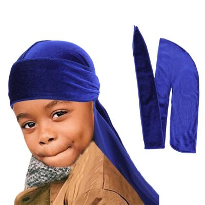 China Outdoor factory supply designer durag direct seller kids durag kids velvet durags for sale