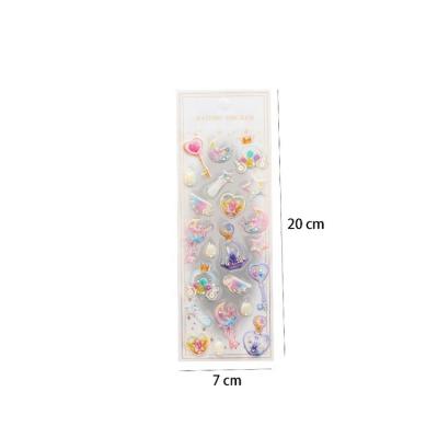 China New Design 20mm*7mm/Piece Women Finger 3D Self Adhesive Heart Star Shape Self Adhesive Nail Art Sticker for sale