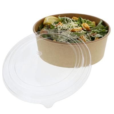 China Disposable Pasta Bowl Disposable Wrapping Paper Rice Wrapping Paper Bowl Disposable Salad Bowl With Lid for sale