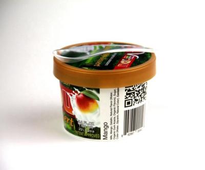 China 100ml Ice Cream Single Wall Paper Cup With Lid Lids for sale