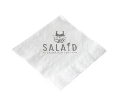 China Printed Customized White Paper Dinner Napkins for sale