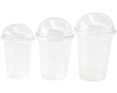 China Beverage Smoothie PET Plastic Cup With Lid Wholesale for sale