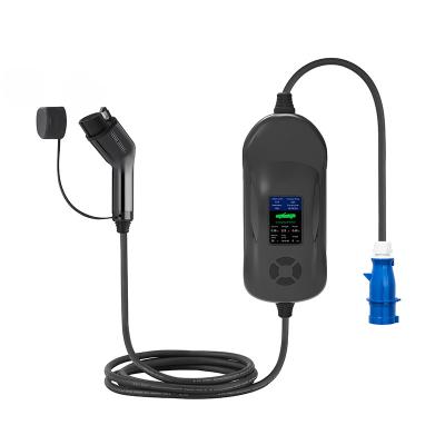 China Hot Sale 5 meters 16A black New Energy Vehicle Portable Outdoor Electric Vehicle Charger W32 for sale