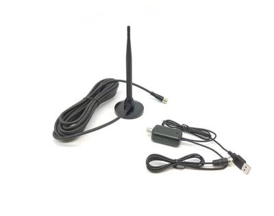 China 470-862MHZ Indoor High Gain Magnetic Active Antenna HDTV ATSC DVB-T ISDB With XCINF-TV-6 Amplifier for sale