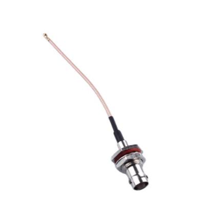 China Waterproof Telecommunication BNC Bulkhead Female To IPEX U.FL RG178 Coaxial Pigtail Antenna RF Cable Assembly for sale