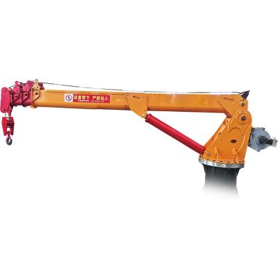 China Other High Quality And Latest Design 6 Ton Boat Marine Telescopic Crane Boat Crane for sale