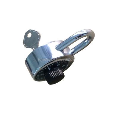 China Luggage Round Diameter Combination Padlock Zinc Alloy Combination Lock With Master Key for sale