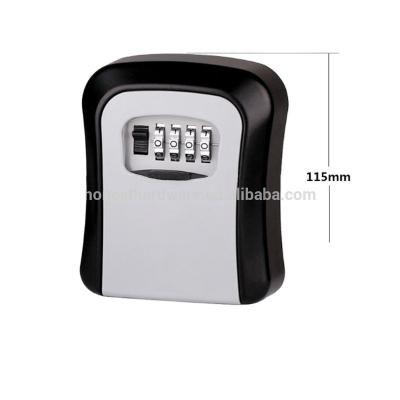 China Aluminum Alloy 4 Combination Wall Mounted Key Lock Box Small Ware Key Or Other Key Storage Box for sale