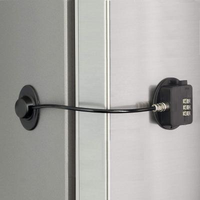 China Fridge Door Lock Combination Refrigerator Door Lock Child Safety Lock With Patent Pending for sale