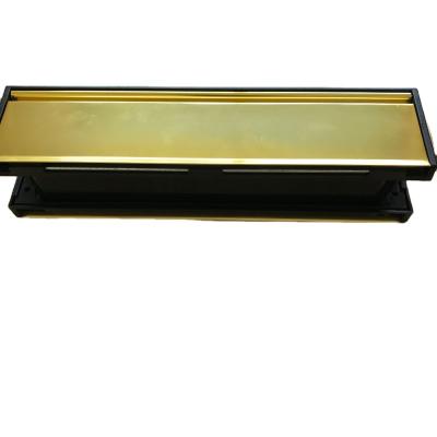 China Tradinational 12-Inch UPVC Letter Door Mid/Flat Polished Letter Box Door Rail - Gold/Black for sale