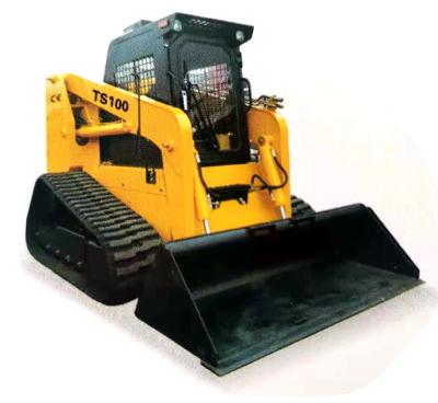 China Factory rubber tracks TS100 skid steer loader100hp 1200kg ox loader100hp 1200kg ox crawler type skid steer loader for sale for sale