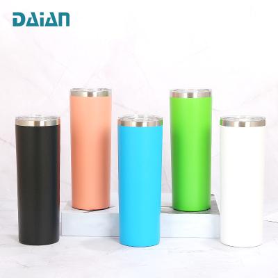 China Viable Wholesale Lean Cup 20oz Matte Double Wall Insulated Stainless Steel Tumbler Arm for sale