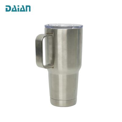 China Sustainable New Arrival 20Oz Mug Stainless Steel Thermal Mug Tumbler With Handle for sale