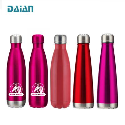 China Sustainable Powder Coated 17oz Stainless Steel Custom Vacuum Insulated Sport Thermal Water Bottle for sale