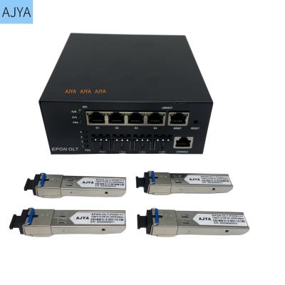 China FTTH WEB MINI 4PON EPON OLT DC12V SNMP COMPATIBLE WITH HUAWEI ZTE for sale