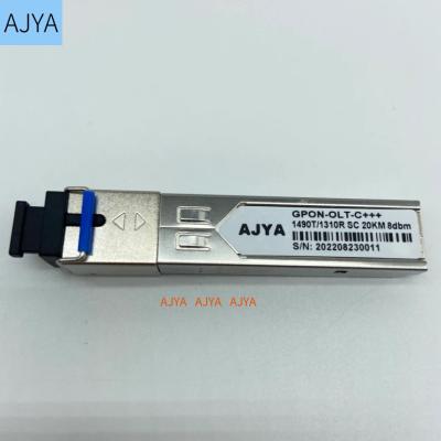 China GPON OLT Optical Transceiver Class C++ SFP OLT 1490/1310nm SC OLT FTTH AJYA compatible with HUAWEI ZTE Fiberhome C++ for sale