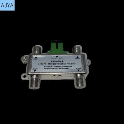 China Indoor 4 Way FTTH CATV Fiber Optic Receiver Node Transmitter AJYA-1204 for sale