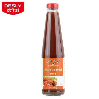 China Factory price wholesale for restaurant or supermarket 500g Jade Bridge Sweet Sour Sauce 500g for sale