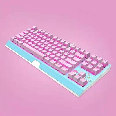 China Multimedia Razer Sanrio Hello Kitty keys limited 87 desktop main backlight gaming esports mechanical keyboard for sale