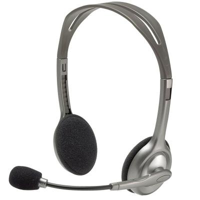 China Standard Packing 3.5mm Stereo Business Headband Logitech Headset H110 Online Meeting Headset for sale