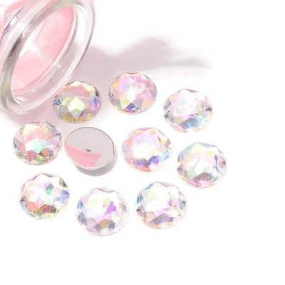 China Round Shinning and Cheapest Flat Back for Chamfering Acrylic Face Rhinestone Beads 30MM 8MM 10MM 12MM 14MM 16MM 18MM 20MM 22MM 25MM for sale