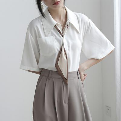 China Fashion Anti-Shrink Women's Blouses Women's Elegant Summer Women's Tops and Blouse Ladies Office Blouse Women's Tops for sale