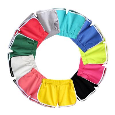 China QUICK DRY Candy Color Summer Fashion Casual Beach Shorts Women Casual Sports Pants Elastic Waist Fitness Yoga Ladies Shorts for sale